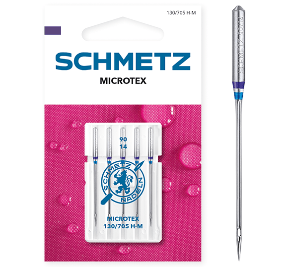 Aiguilles pour machine à coudre pour tissus fins SCHMETZ MICROTEX - n°90 (5 pièces)