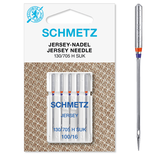 Aiguilles pour machine à coudre pour jersey SCHMETZ JERSEY - n°100 (5 pièces)