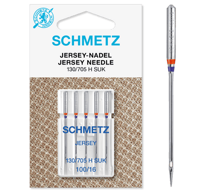Aiguilles pour machine à coudre pour jersey SCHMETZ JERSEY - n°100 (5 pièces)