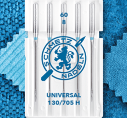 Aiguilles universelles pour machine à coudre SCHMETZ UNIVERSAL - n°60 (5 pièces)