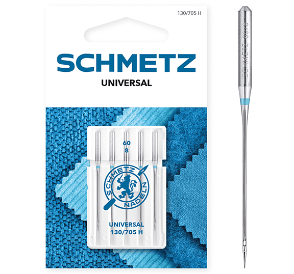 Aiguilles universelles pour machine à coudre SCHMETZ UNIVERSAL - N°60 (5 pièces)