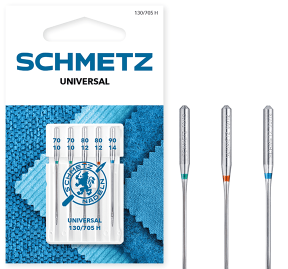 alt
Aiguilles universelles pour machine à coudre SCHMETZ UNIVERSAL - n° 70/80/90 (5 pièces)