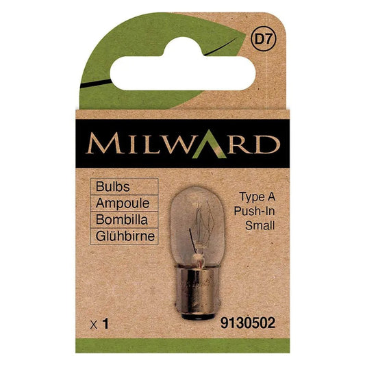 alt
Ampoule pour machine à coudre Milward - 20mm 15w