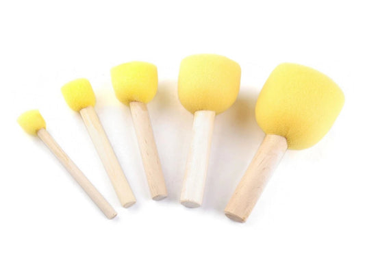Sponge brushes, sponges - set of 5