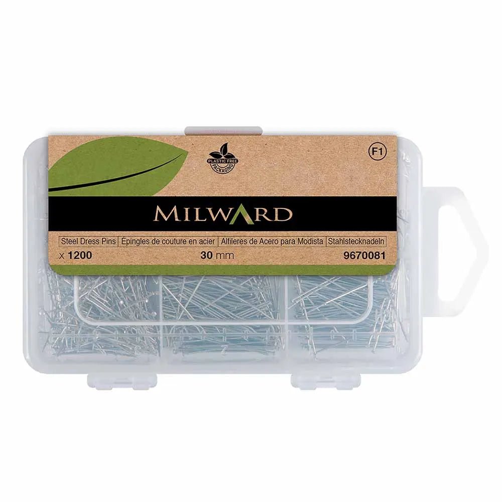Milwardin teräsompeluneulat – 0,60 × 30 mm, 1200 kpl – saatavilla verkossa Šarlotes audumi