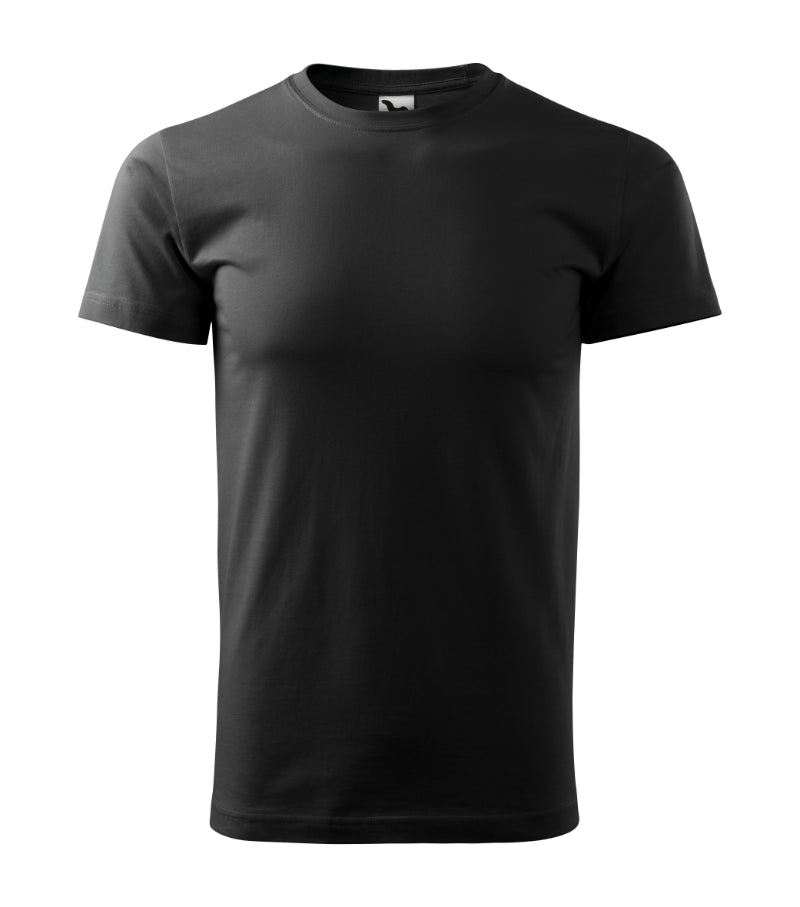 Image d'un T-shirt Malfini 100 % coton 160 g/m² - noir – disponible chez Šarlotes audumi