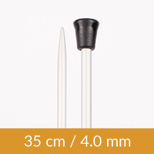 Image d’aiguilles à tricoter droites DROPS en aluminium |35 cm tailles 2,00 - 5 mm – disponible chez Šarlotes audumi