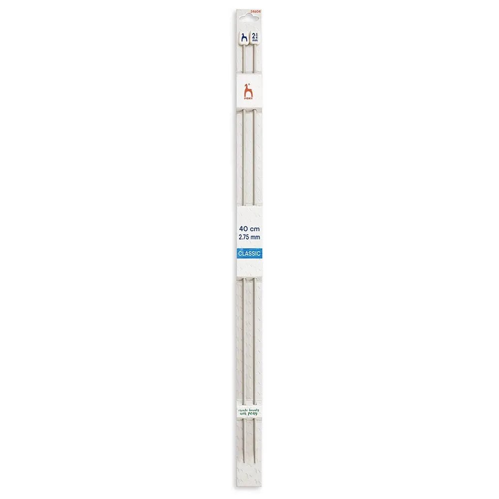 Taisnās adāmadatas Pony 40 cm, izmēri 2 mm - 10 mm