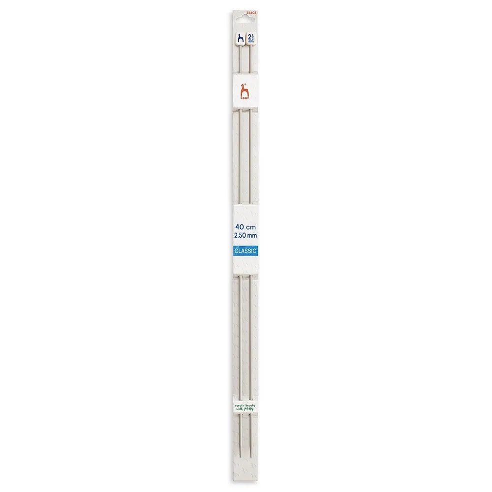 Taisnās adāmadatas Pony 40 cm, izmēri 2 mm - 10 mm