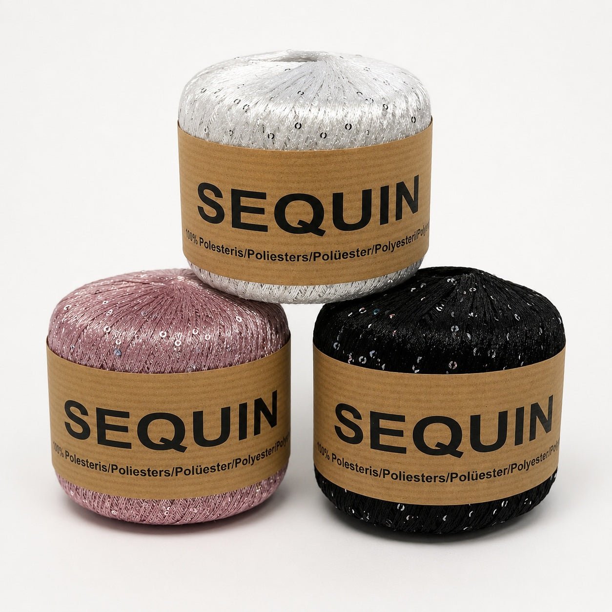Image of Midara Sequin crochet thread – 50 g/300 m – available at Šarlotes audumi