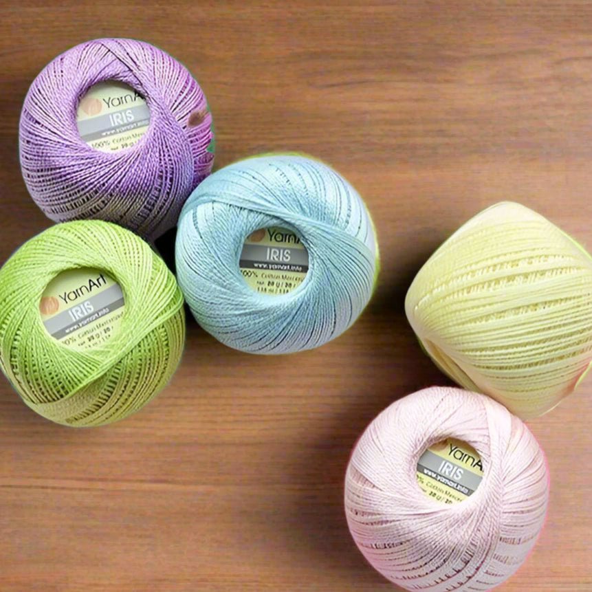 Crochet threads YARN ART IRIS - 138m | 20g