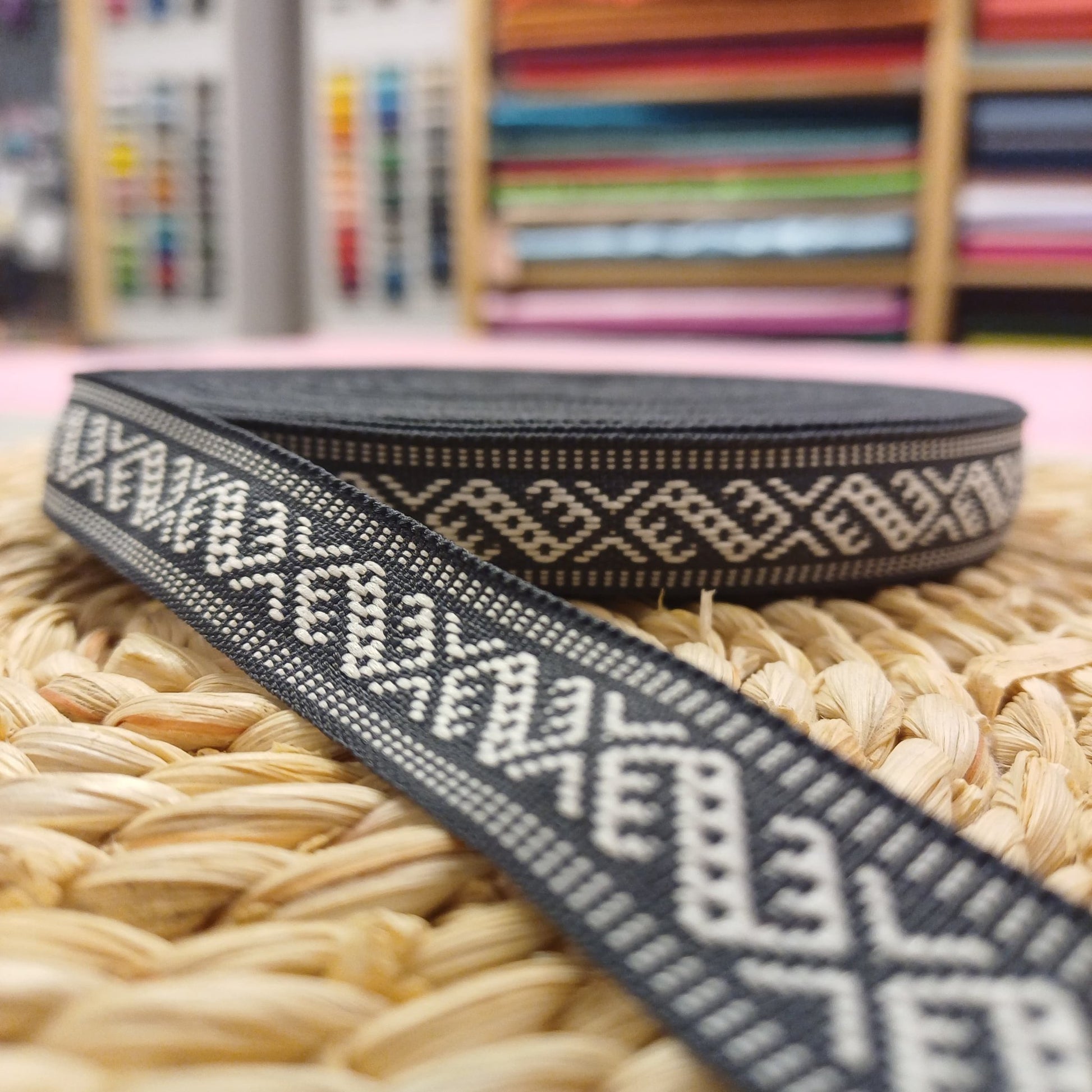 Ruban traditionnel, ceinture 15 mm-gris-LV