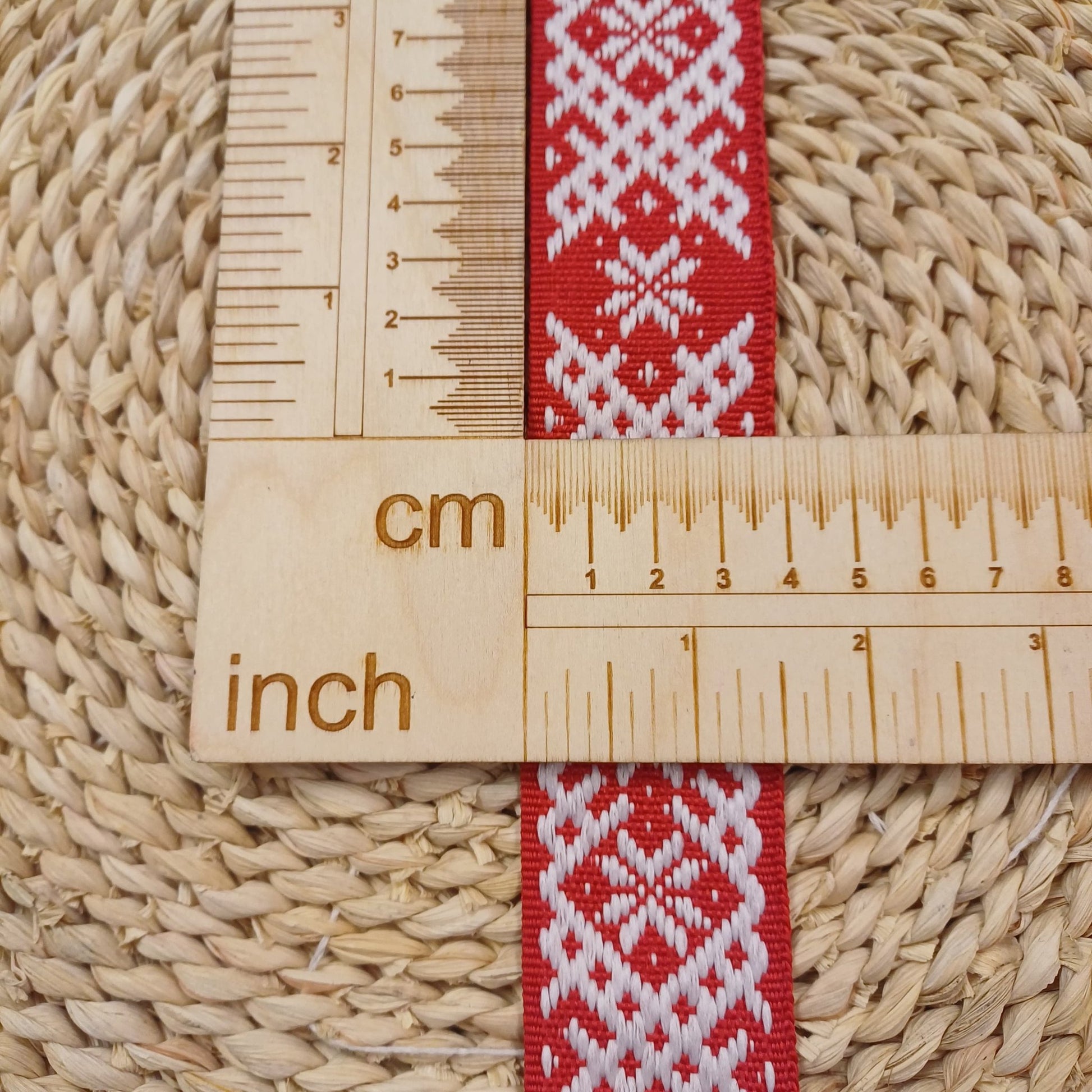 National ribbon, sash 40mm-red-LV
