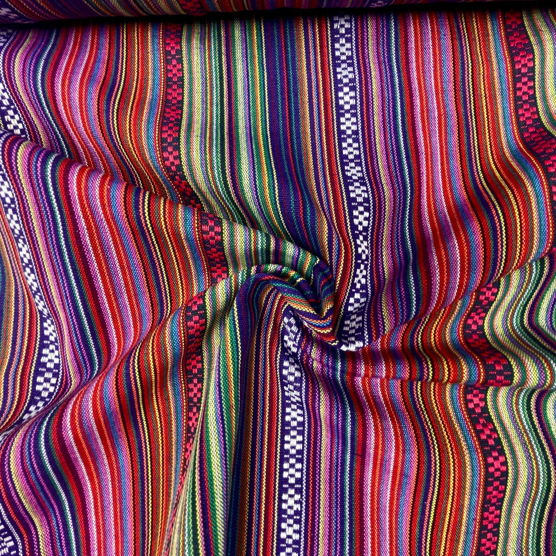 Stoff mit traditionellem Muster, Violetttöne 200 g/m²