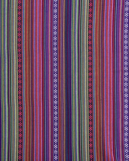 Stoff mit Volksmuster in Violetttönen 200 g/m²