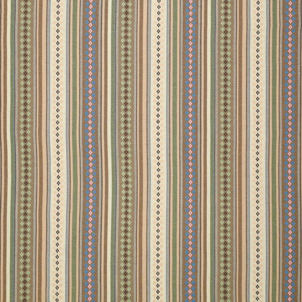Ethnic pattern fabric - green shades 200 g/m²