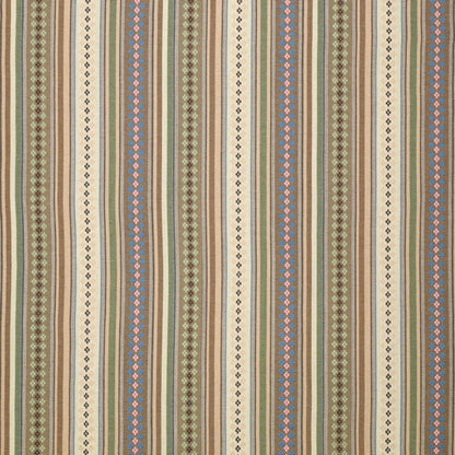 Ethnic pattern fabric - green shades 200 g/m²