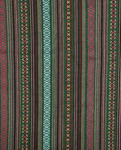 Stoff mit traditionellem Muster – grün