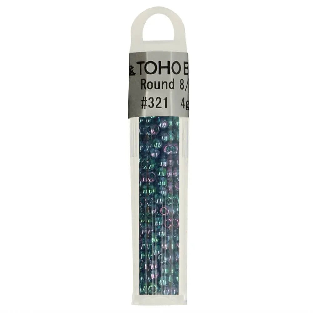 Image of TOHO high-quality seed beads round glass beads 8/0 – 4 g| assorted shades – available from Charlotte's Fabrics