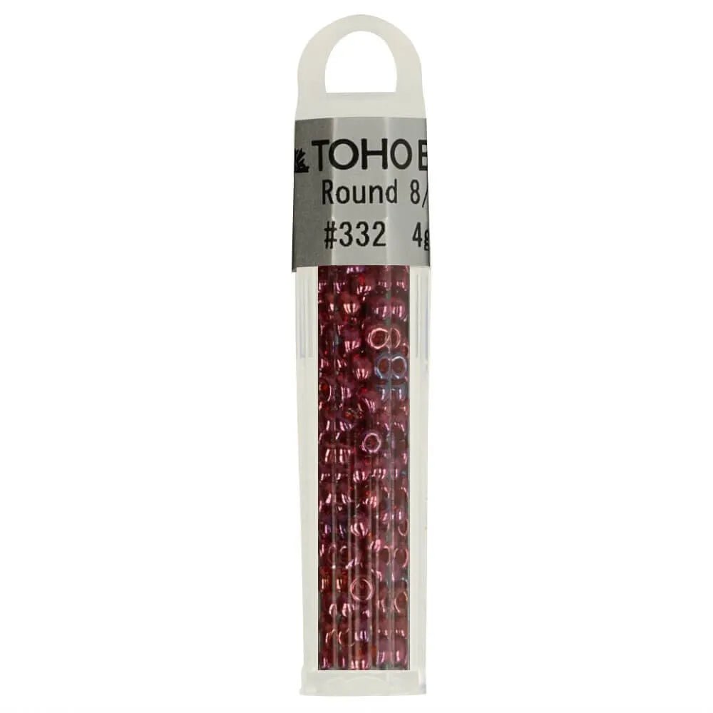 Image of TOHO high-quality round glass beads 8/0 – 4 g| assorted shades – available at Šarlotes audumi