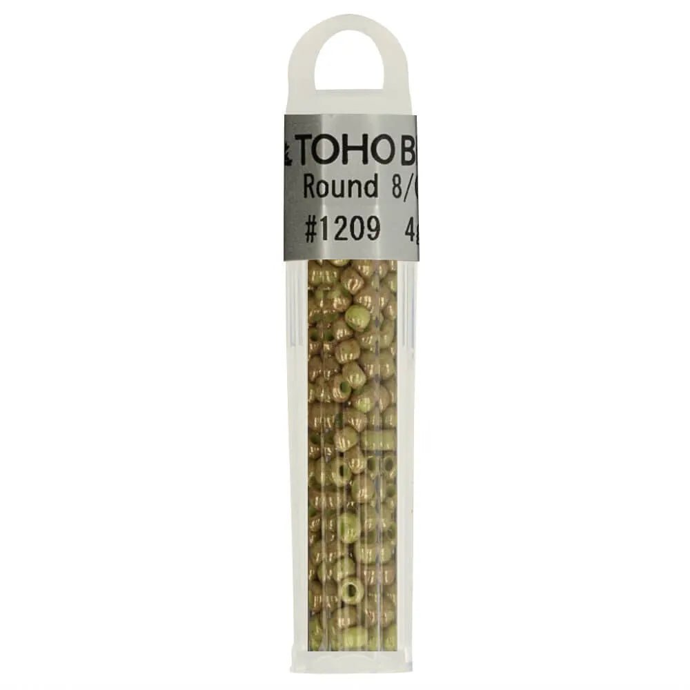 Image of TOHO high-quality seed beads, round glass beads 8/0 – 4 g | assorted shades – available at Charlotte's Fabrics