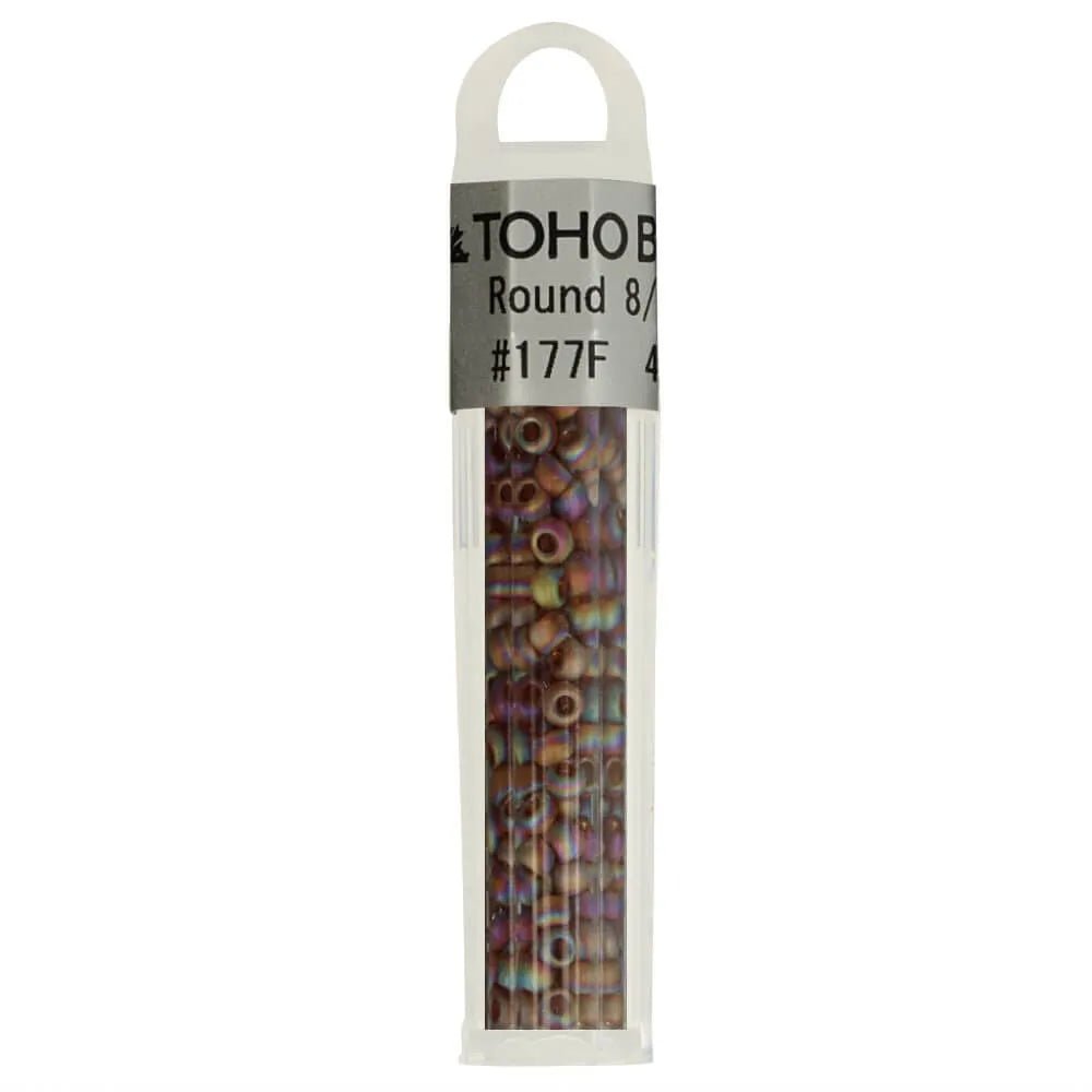 Image of TOHO high-quality round glass seed beads 8/0 – 4 g | assorted shades – available at Charlotte Fabrics