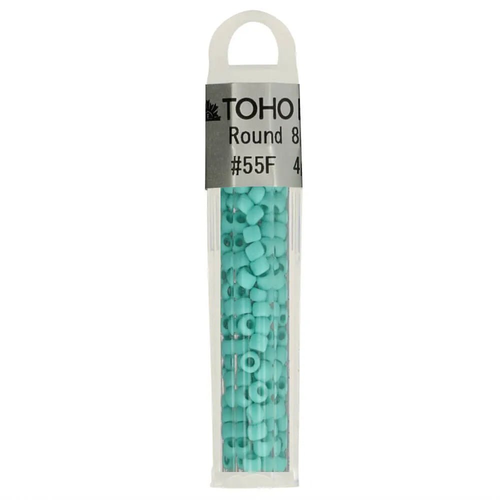 Image of TOHO high-quality round glass beads 8/0 – 4 g | assorted shades – available at Charlotte Fabrics