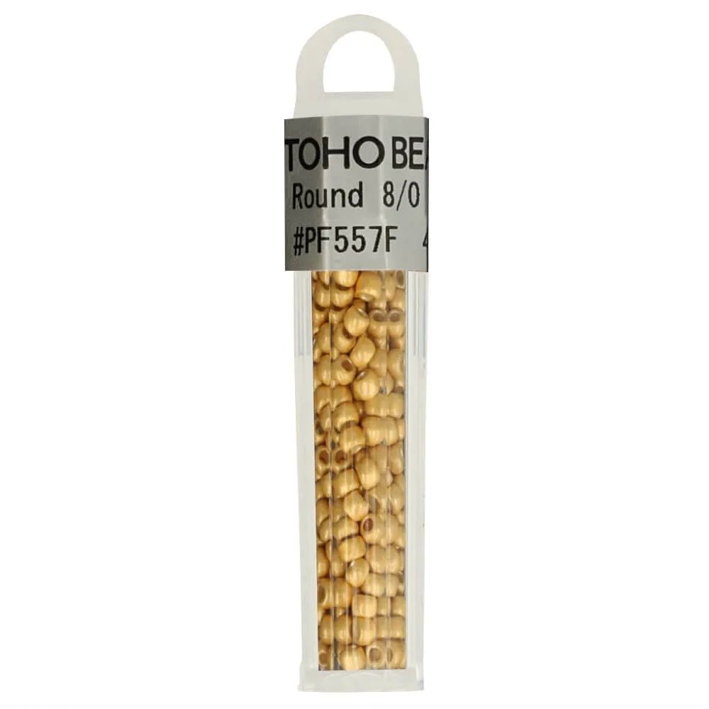 Image with TOHO high-quality round glass beads 8/0 – 4 g | assorted shades – available at Šarlotes audumi