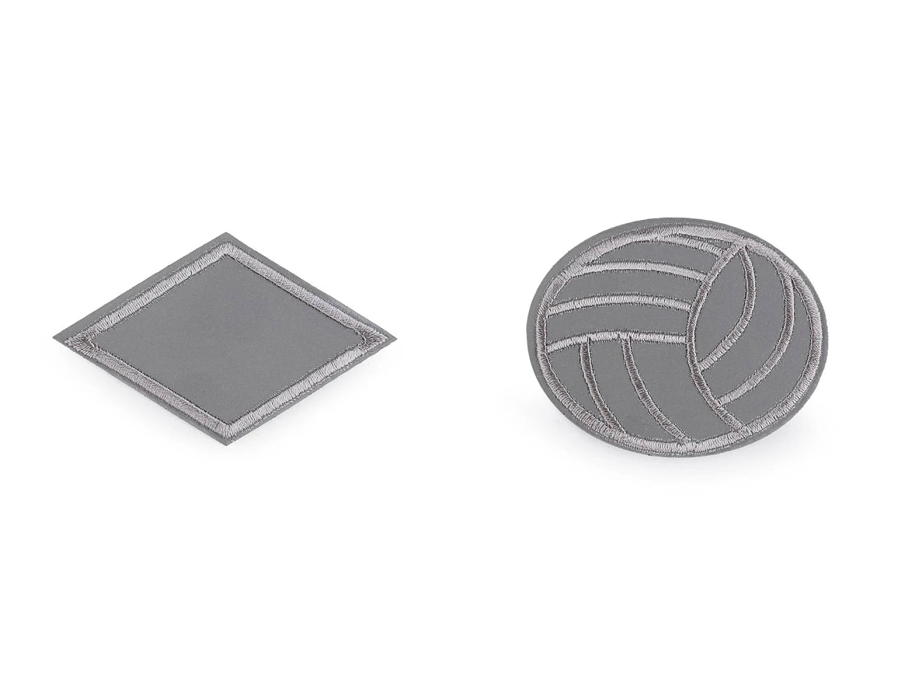 Image avec écussons réfléchissants thermocollants, appliqués | différentes formes et tailles – disponible chez Šarlotes audumi