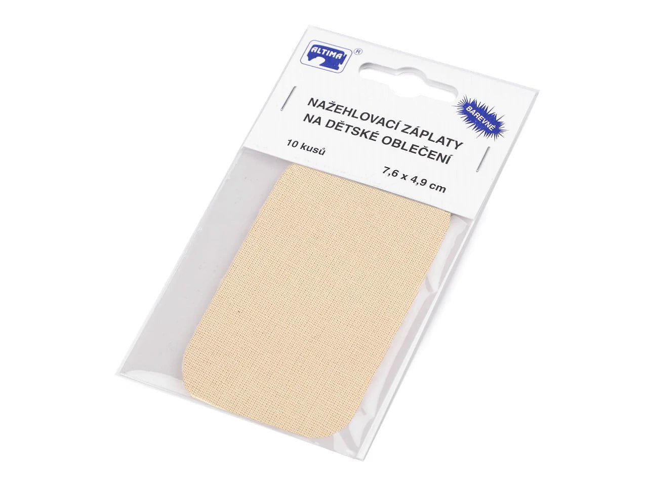 Image avec patch thermocollant | 7,6 × 4,9 cm 10 pcs | différentes teintes – disponible chez Tissus Charlotte