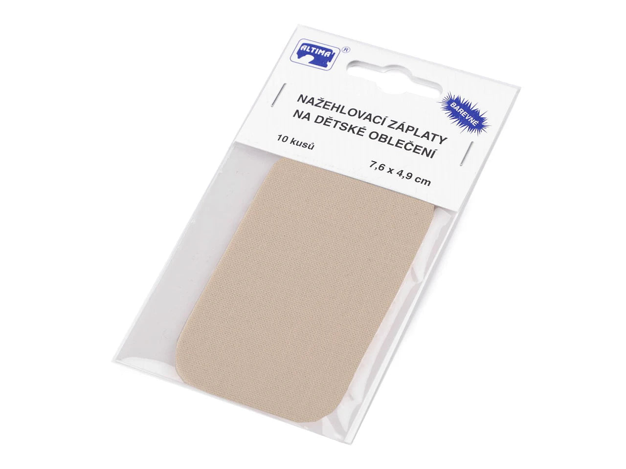 Image avec patch thermocollant | 7,6 × 4,9 cm 10 pièces | tons assortis – disponible chez Šarlotes audumi