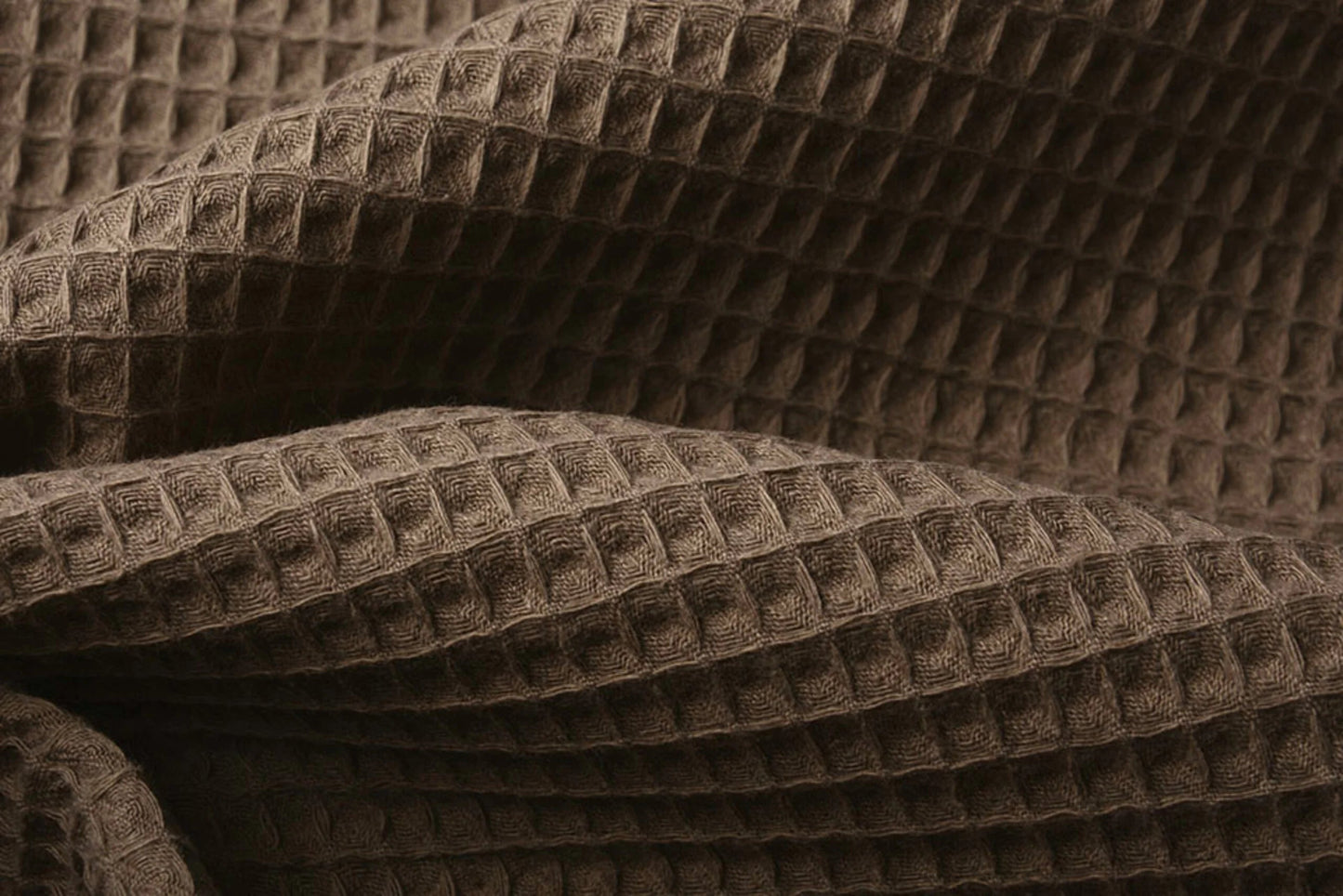 Tissu gaufré marron 230 g/m²