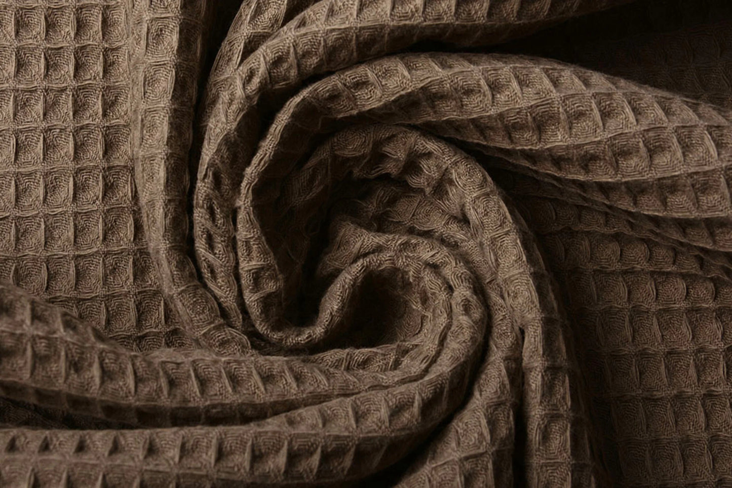 Tissu gaufré - marron 230 g/m²