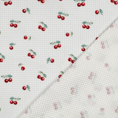 Attēls ar Vafeļaudums-ķirši – pieejams internetā Šarlotes audumi