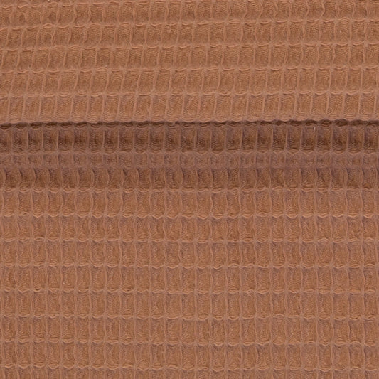 Image with waffle fabric - clay 230 g/m² – available at Charlotte's fabrics