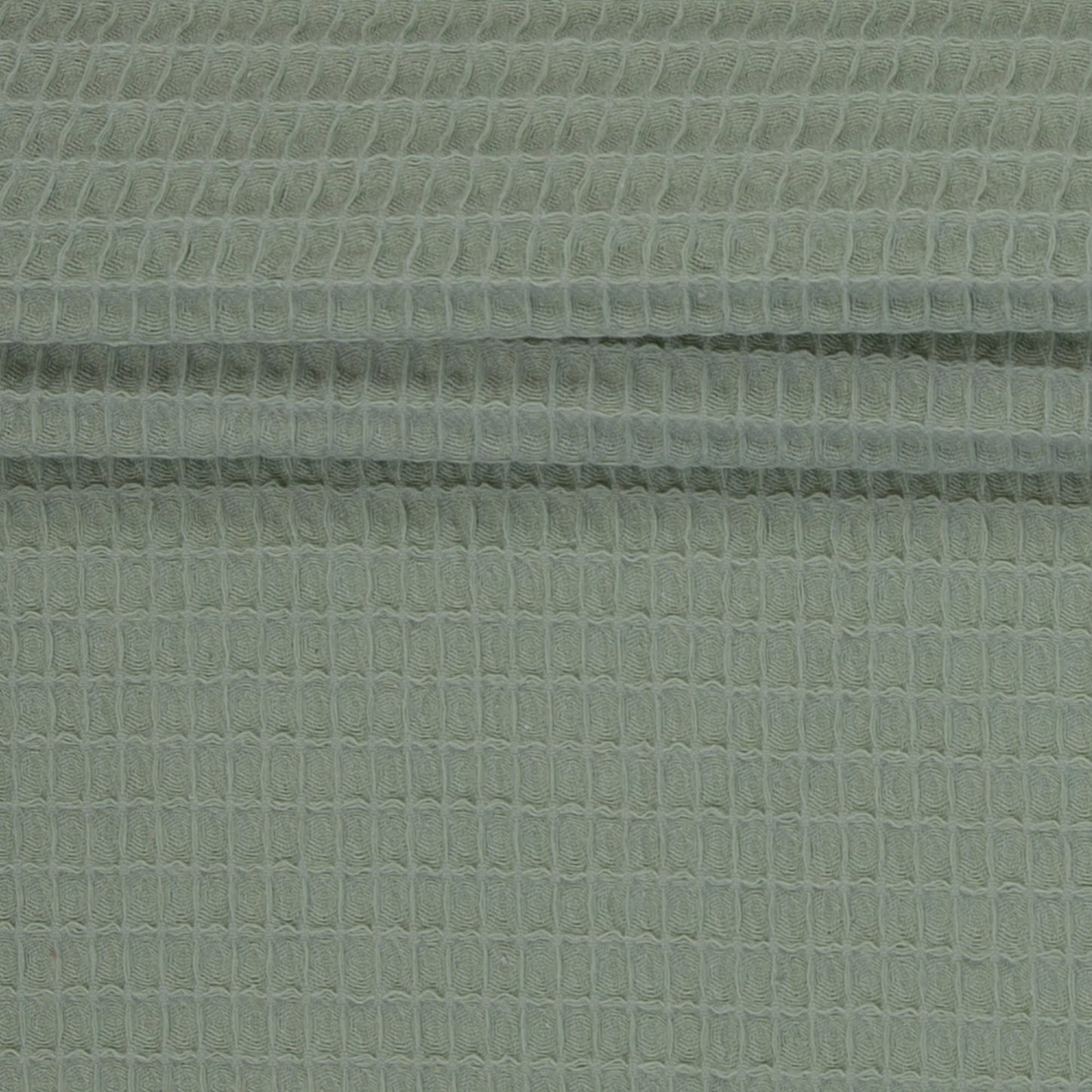 Image de tissu gaufré vert grisâtre 230 g/m² – disponible chez Šarlotes audumi