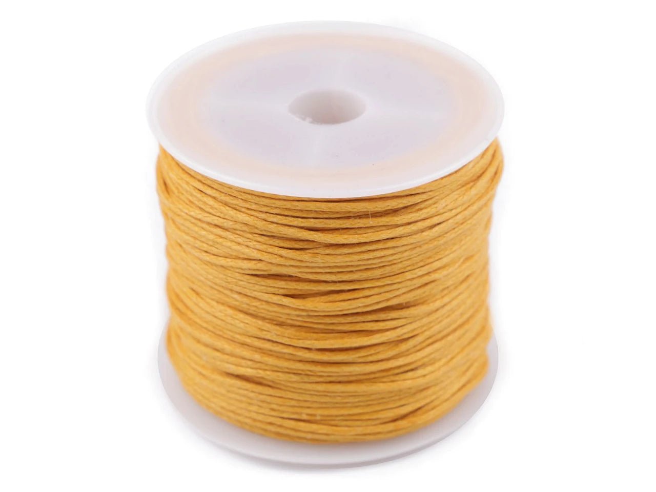 Yellow cotton cord Ø 0.8 mm (25 m roll)
