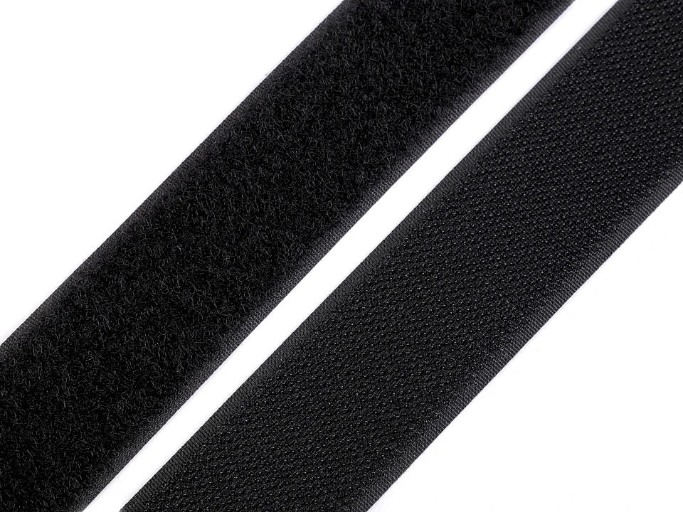 Bande Velcro noire 3 cm