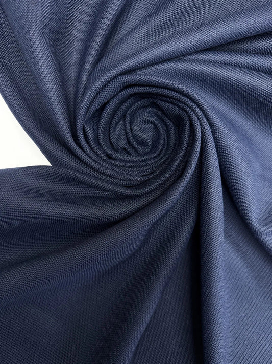 Wool fabric - dark blue 240 g/m²