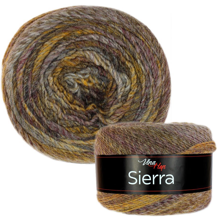 Wool Yarn Vlna Hep Sierra - multicolor 450 m 150g #7207