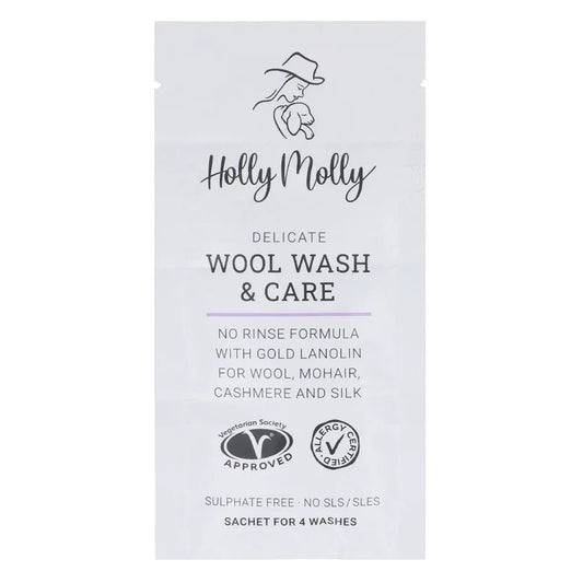 Image of Holly Molly wool detergent – 20 ml – available at Charlotte’s Fabrics