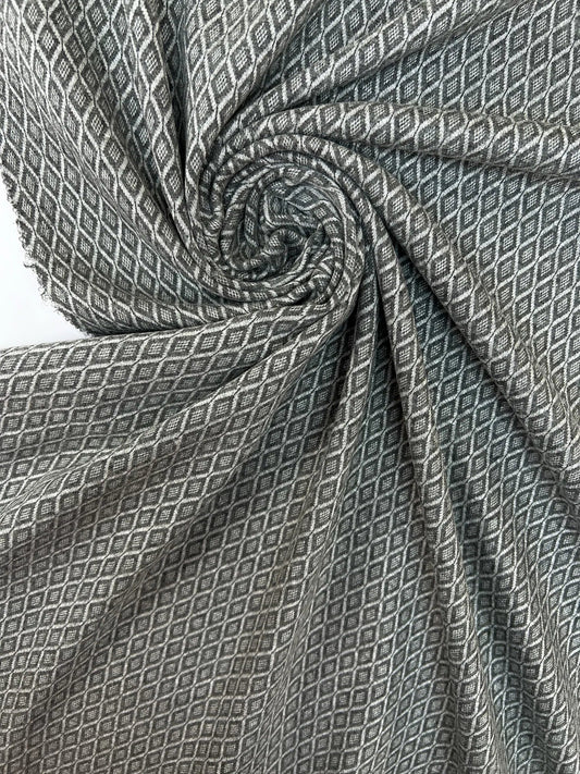 Wool jacquard - geometric pattern 250 g/m²