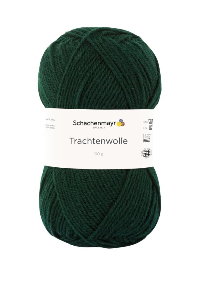 Vilns Yarn Schachenmayr Trachtenwolle 185 m 100 g - emerald green #00070