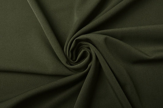 Viscose gabardine with elastane - khaki 275 g/m²