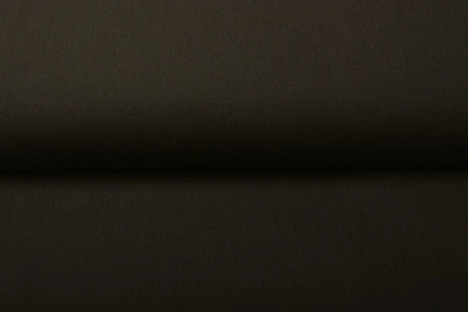 Gabardine en viscose avec élasthanne - brun chocolat 275 g/m²