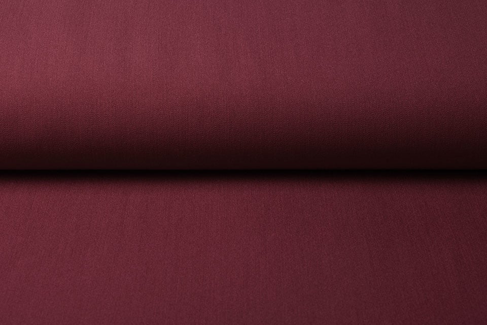 Gabardine en viscose avec élasthanne - rouge foncé 275 g/m²