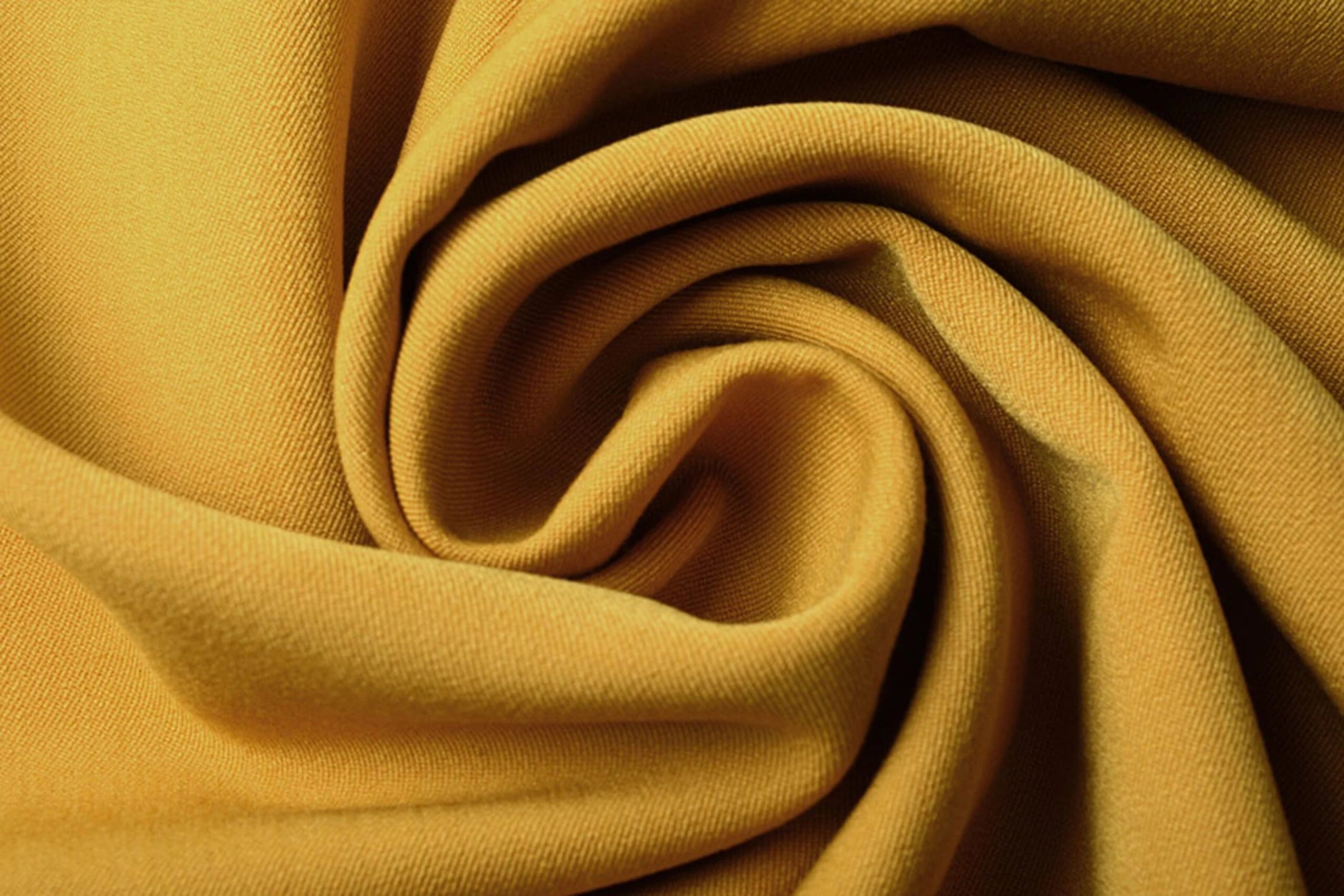 Tissu de costume en viscose avec élasthanne - jaune foncé 275 g/m²