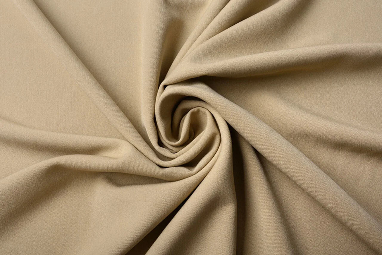 Tissu de costume en viscose avec élasthanne - brume dorée 275 g/m²