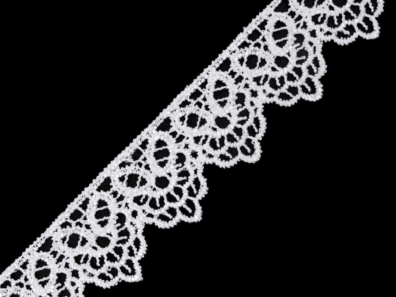 viscose lace - 3,5 cm white