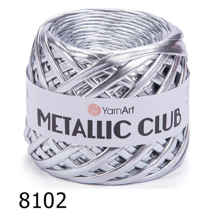 YarnArt Metallic Club – metallinen nauhalanka virkkaukseen ja käsitöihin 180 g / 55 m – saatavilla verkkokaupasta Charlotten kankaat